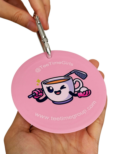 Tee Time Girls Bag Tag Keychain